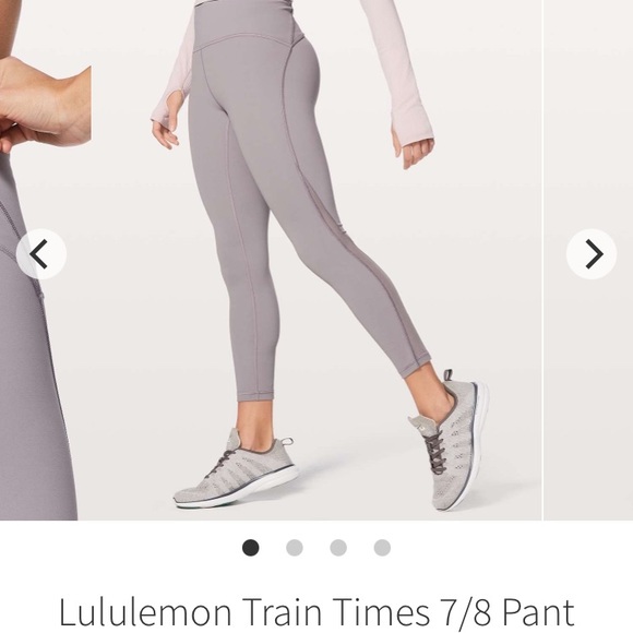SOLD Lululemon Train Times 7/8 Pant in Dusty Dawn - Picture 2 of 9